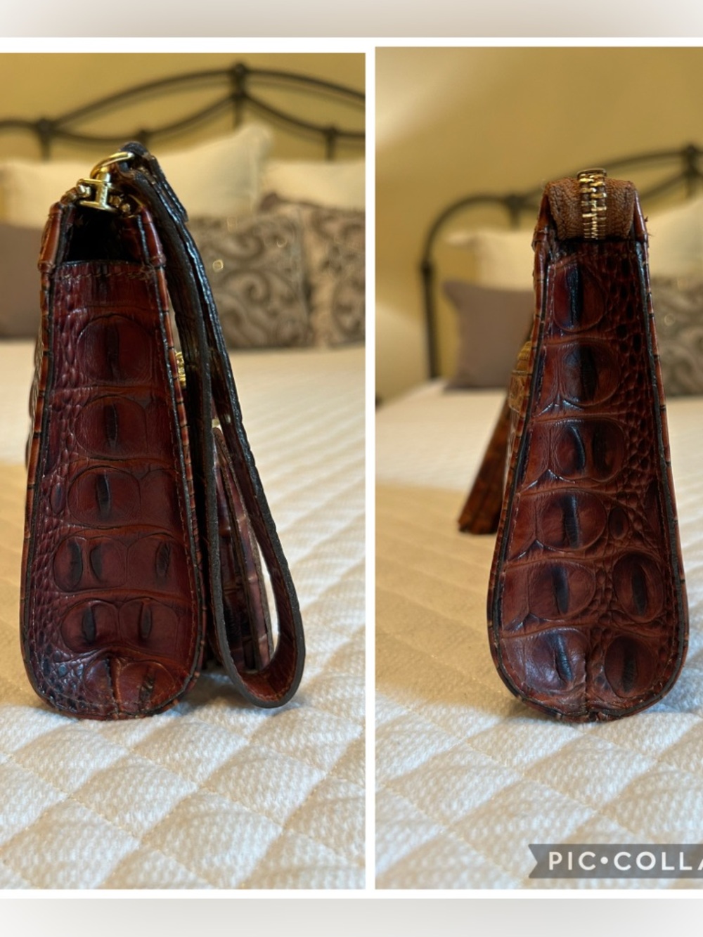 Brahmin Anna Wristlet in Pecan Melbourne - Picture 16 of 16